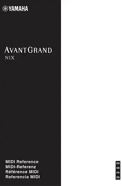 yamaha雅马哈N1X MIDI Reference